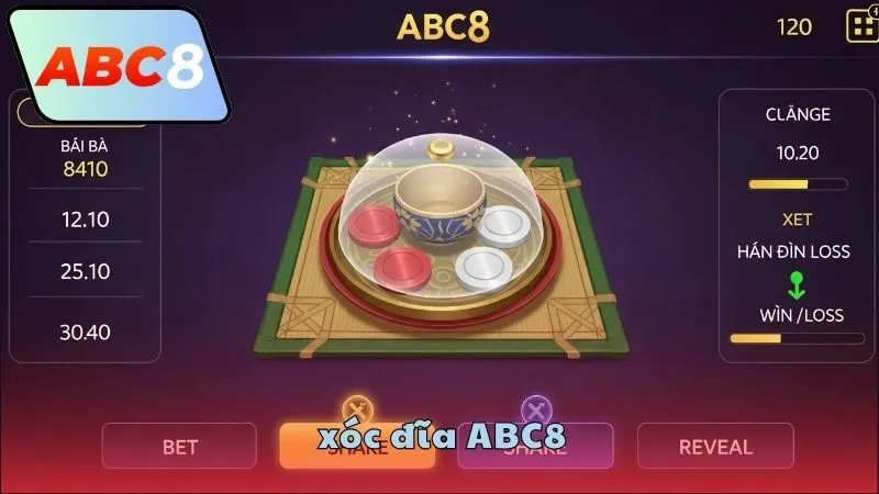 Xóc đĩa ABC8 – Trò chơi dân gian, thưởng cực cao 3 Xóc đĩa ABC8 cùng nhiều biến thể mới